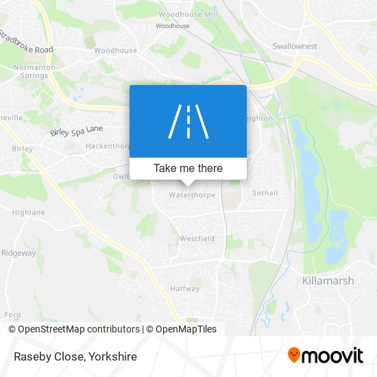Raseby Close map