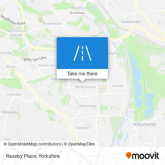 Raseby Place map