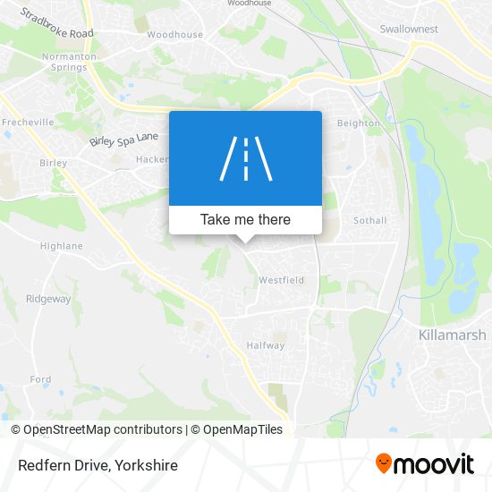 Redfern Drive map