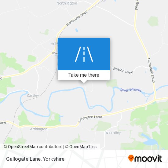 Gallogate Lane map