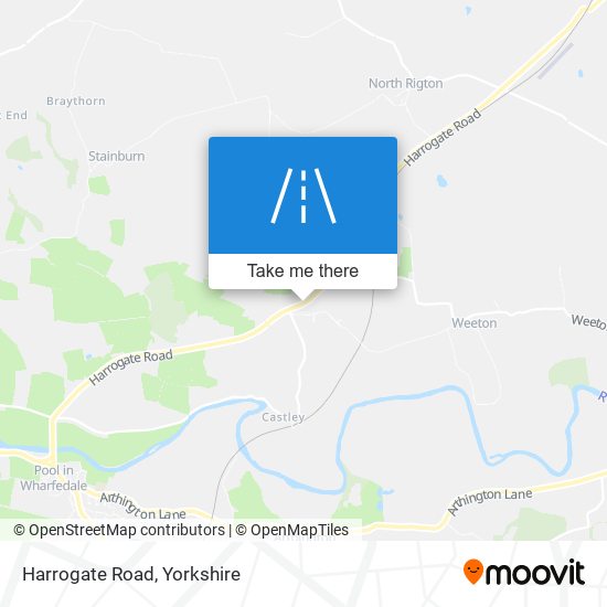 Harrogate Road map