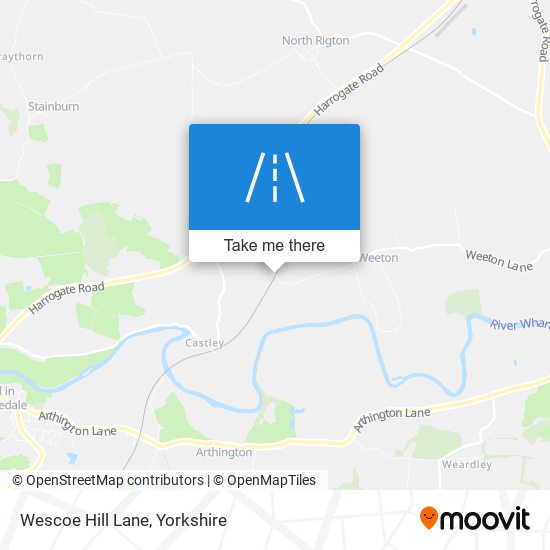 Wescoe Hill Lane map