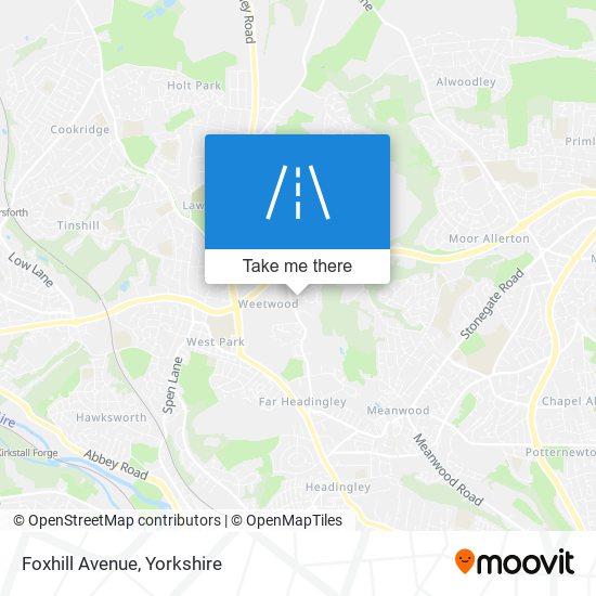 Foxhill Avenue map