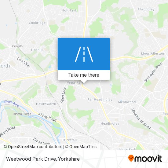 Weetwood Park Drive map