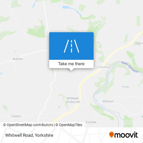 Whitwell Road map