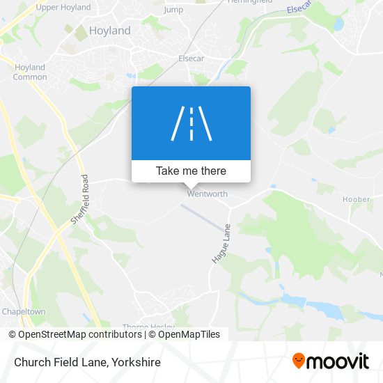 Church Field Lane map