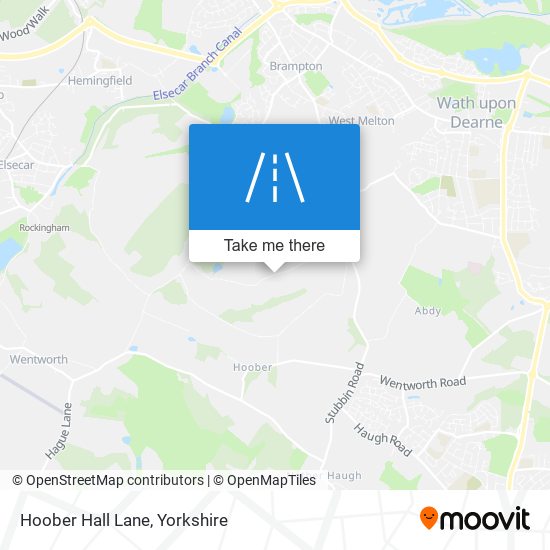 Hoober Hall Lane map