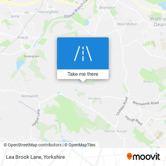 Lea Brook Lane map
