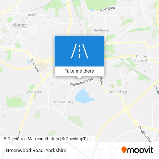 Greenwood Road map