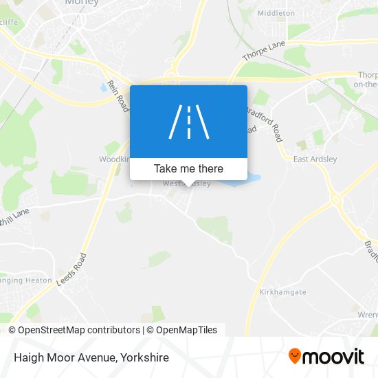 Haigh Moor Avenue map