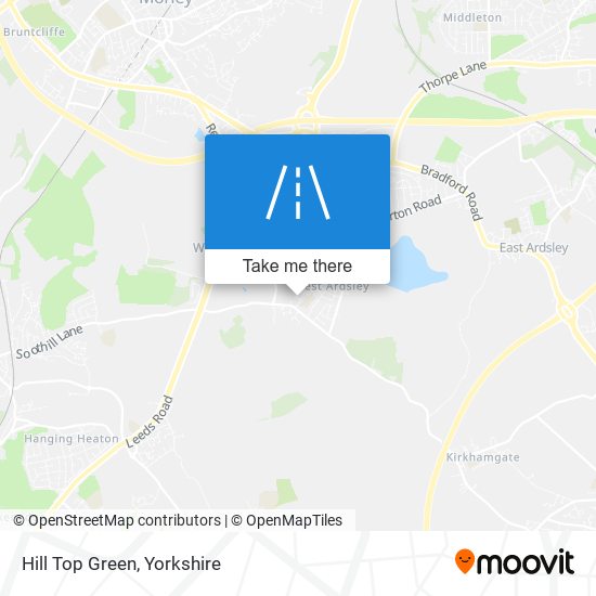 Hill Top Green map