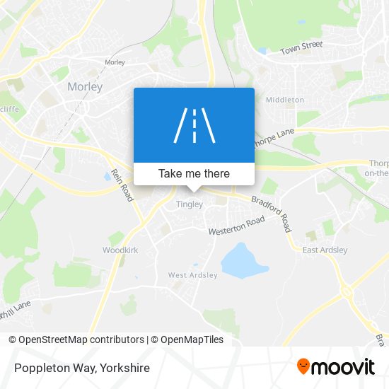 Poppleton Way map
