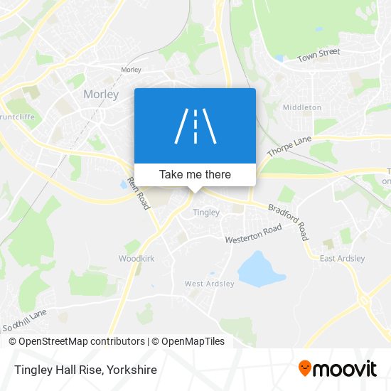 Tingley Hall Rise map