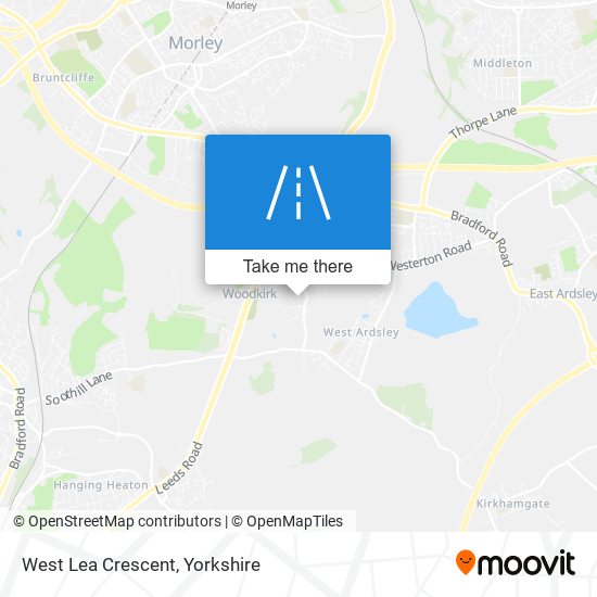 West Lea Crescent map