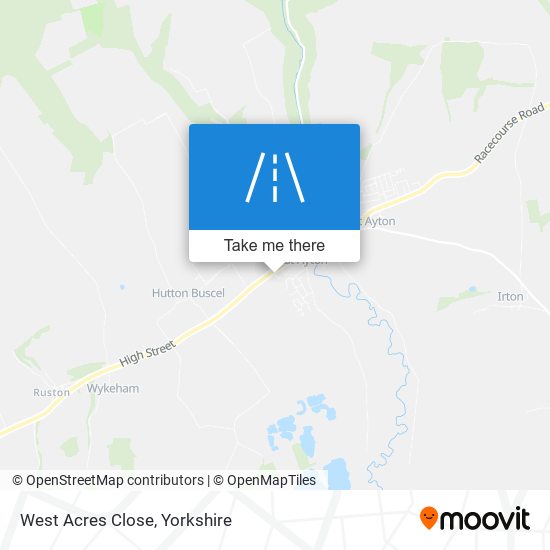 West Acres Close map