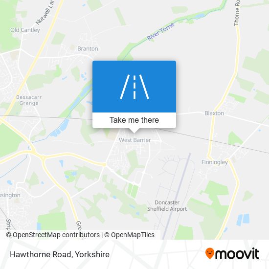Hawthorne Road map