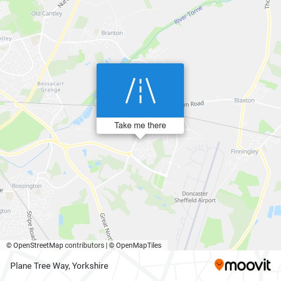 Plane Tree Way map