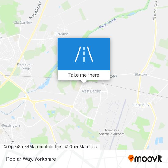Poplar Way map