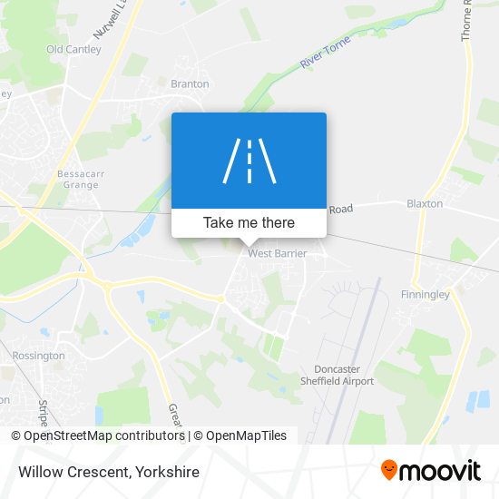 Willow Crescent map