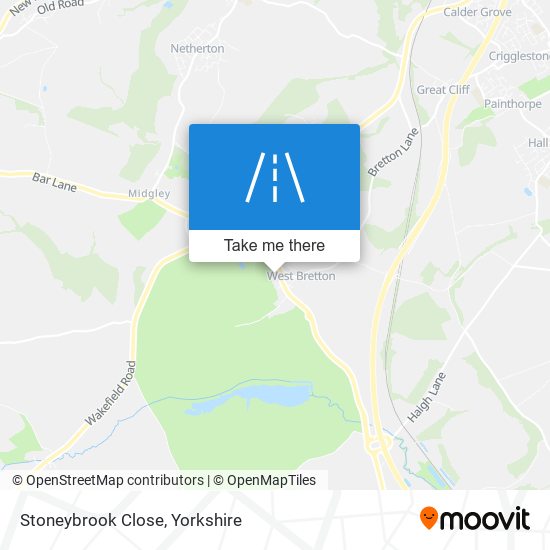 Stoneybrook Close map