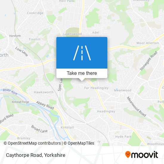 Caythorpe Road map