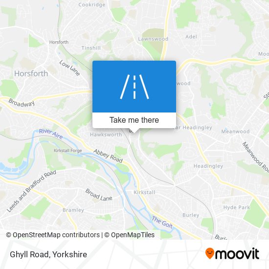 Ghyll Road map