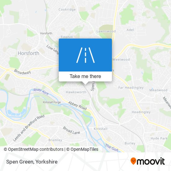 Spen Green map