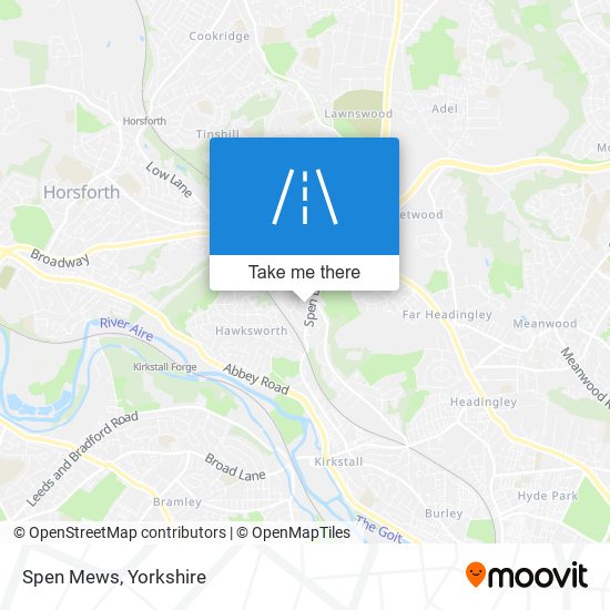 Spen Mews map
