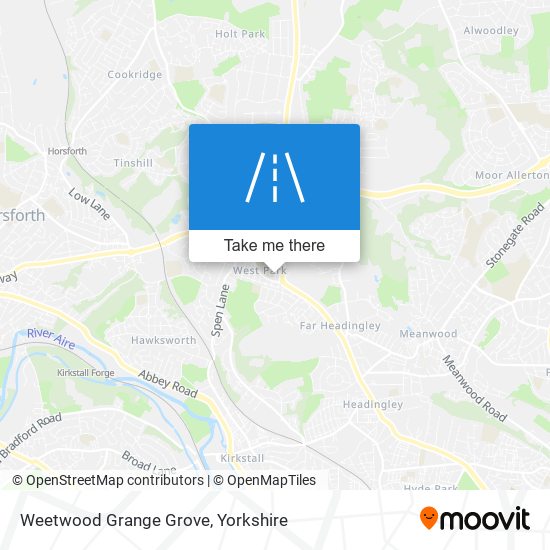 Weetwood Grange Grove map