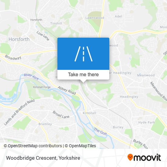 Woodbridge Crescent map