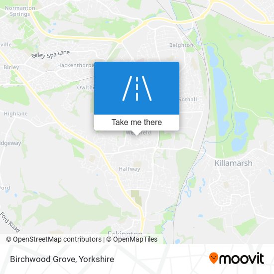 Birchwood Grove map