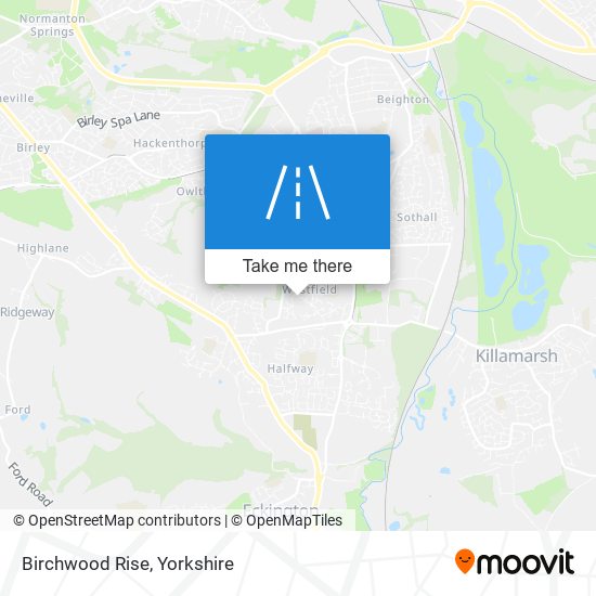 Birchwood Rise map