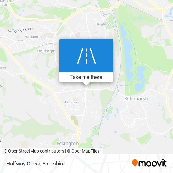 Halfway Close map