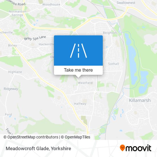 Meadowcroft Glade map