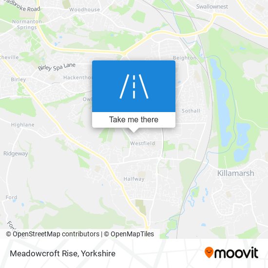 Meadowcroft Rise map