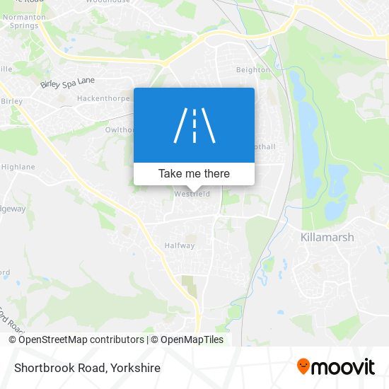 Shortbrook Road map