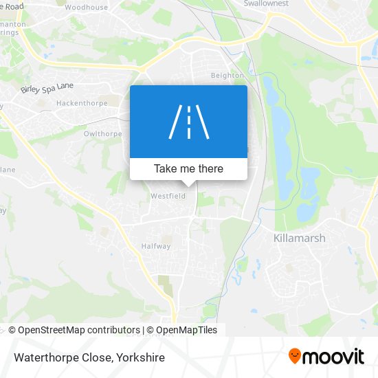 Waterthorpe Close map