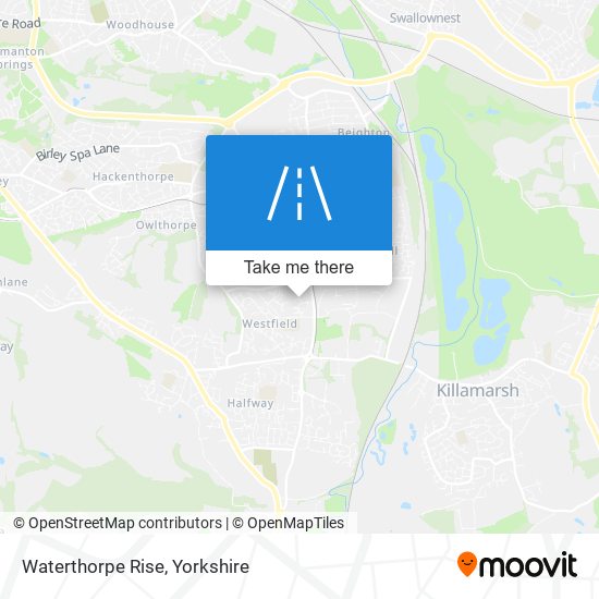 Waterthorpe Rise map