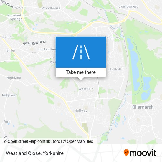 Westland Close map