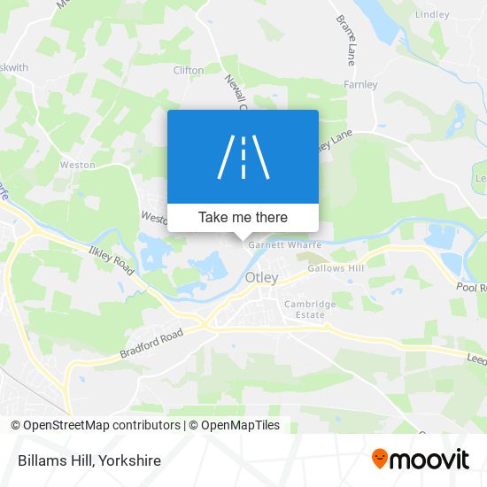 Billams Hill map