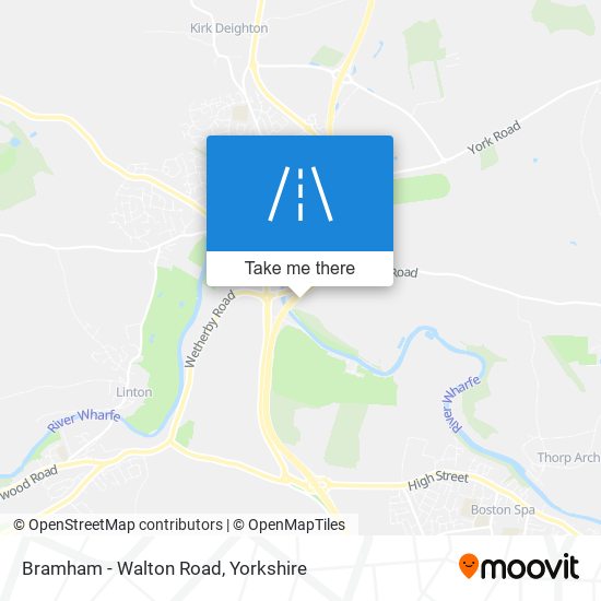 Bramham - Walton Road map