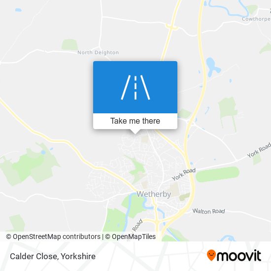 Calder Close map