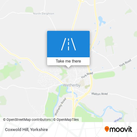 Coxwold Hill map