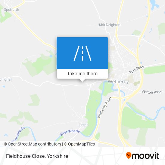 Fieldhouse Close map