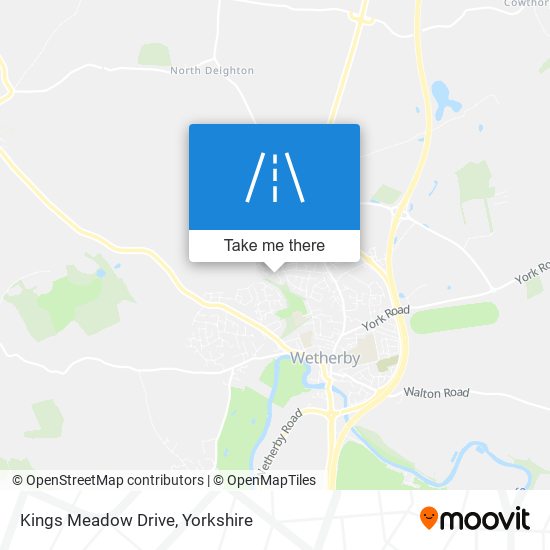 Kings Meadow Drive map