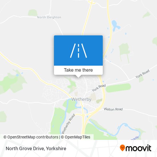 North Grove Drive map