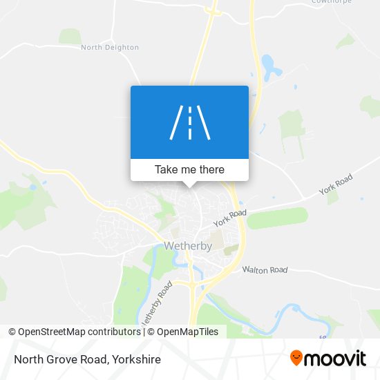 North Grove Road map
