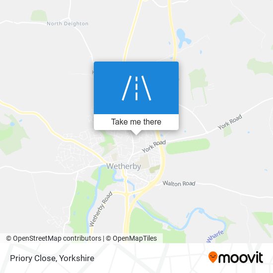 Priory Close map