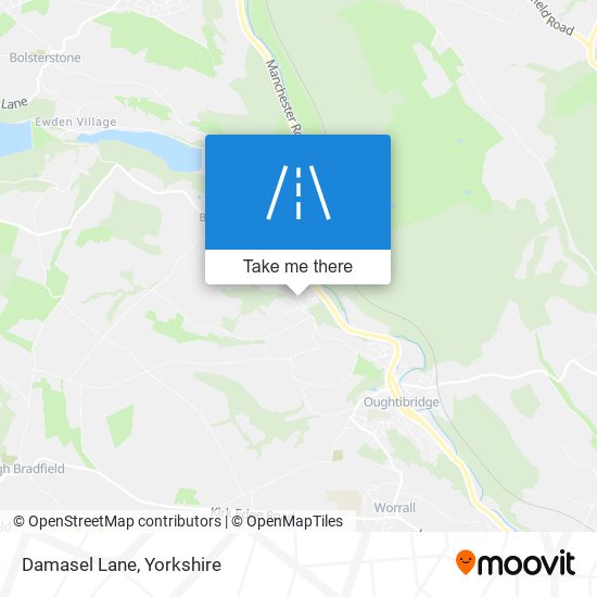 Damasel Lane map