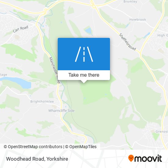 Woodhead Road map